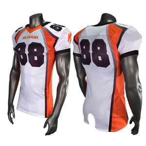 GANTS athlétiques durables City Maillot de football américain avec panneau ventilé, lettre cousue et conception prête pour le jeu pour adultes - Product Image 3