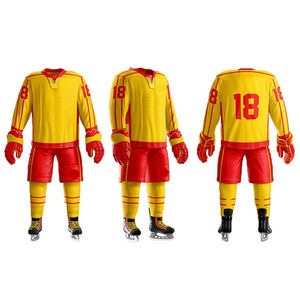 Conjuntos de Uniformes de Hockey sobre Hielo con Estampado por Sublimación de Moda Deportiva / Colores Personalizados de Alta Calidad, Logotipo, Transpirable, Secado Rápido 100% - Product Image 6