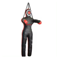 Mannequins de boxe personnalisés avec logo, sacs de frappe gonflables en cuir PU pour adultes, réglables avec sangle, tailles personnalisables