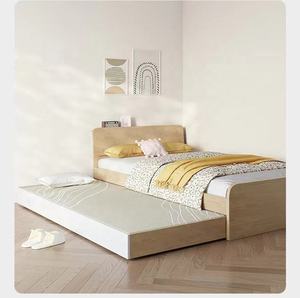 Wholesale Solid Wood Frame Queen king Size <strong>Bed</strong> Simple <strong>Double</strong> <strong>Bed</strong> Storage <strong>Beds</strong> Bedroom Set Furniture With Cabinet - Product Image 3