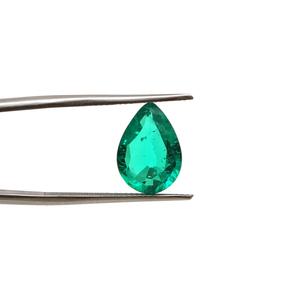 Impresionante laboratorio creado Esmeralda colombiana forma de corte de pera 10x15,5mm 4.03cts certificado por terceros para regalo de joyería de gama alta - Product Image 1