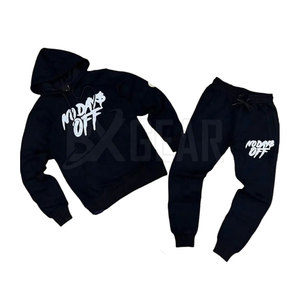 Chándales con estampado de hojaldre de etiqueta privada para hombre, conjunto de chándal con estampado de hojaldre personalizado con logotipo personalizado - Product Image 1