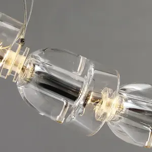 Lámpara Kayda de Diseño Moderno, Impresa en 3D, Rectangular, Blanco Cálido, para Isla de Cocina, Hogar, Villa, Restaurante, Sala de Estar - Product Image 2