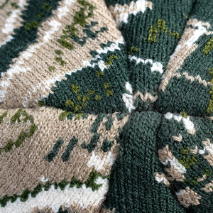Gorro de Punto con Puño de Camuflaje, Gorro de Invierno de Punto Jacquard, Gorros de Punto - Product Image 6