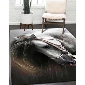 Tapis imprimé inspiré de la nature pour la décoration intérieure et l'extérieur, avec poils doux - Product Image 2