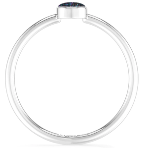 Premium 925 plata esterlina suave cabina bisel ajuste apilable anillo circón pera ovalado redondo mujeres fiesta paquete 12 - Product Image 4