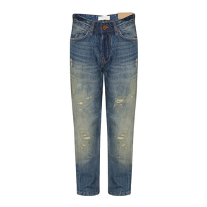 กางเกงยีนส์ขายาวสำหรับผู้ชายกางเกงยีนส์ทรงสกินนี่ปักลาย - Product Image 5