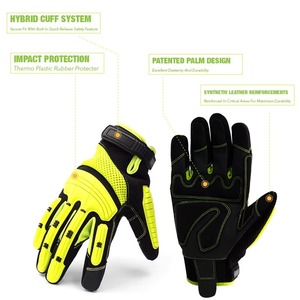 Impact Resistant <b>TPR</b> Gloves Industrial Work Protection Safety Work Gloves - Product Image 3