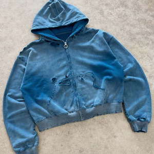 Sweat à capuche en molleton vintage noir personnalisé pour homme, vestes élégantes d'hiver, épaules tombantes, sweat à capuche délavé à l'acide - Product Image 2