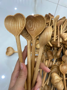 ช้อนไม้พรีเมี่ยมสำหรับทำอาหารเป็นกลุ่มพร้อมส่งออกจาก99 gd/ ช้อนไม้ที่ทนทานจากเวียดนามพร้อมส่ง - Product Image 5
