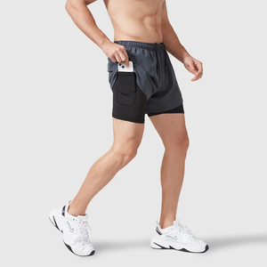 Short de gym personnalisé pour hommes avec poches, entraînement en plein air, course à pied, travail décontracté, short de travail léger, extensible et respirant - Product Image 2