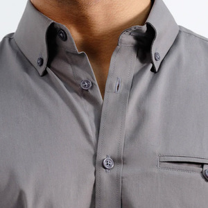 Chemise en pur coton affaires décontracté haute qualité chemise à manches longues pour hommes chemise habillée à boutons bas prix vêtements pour hommes - Product Image 4