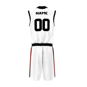 Uniforme de basket-ball à marque privée en gros, prix de gros, uniforme de basket-ball sans manches personnalisé, tissu respirant, uniforme de basket-ball uni, service OEM - Product Image 2