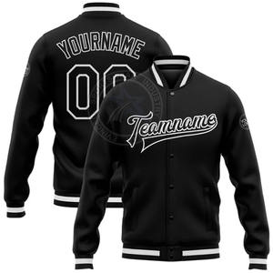 Fabricant OEM Logo personnalisé Veste Letterman Varsity pour hommes Laine et tissu avec manches en cuir brodé chenille - Product Image 1