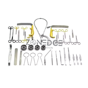 Juego de aumento de 38 piezas de instrumentos de cirugía plástica chapado en oro Ce PK Acero inoxidable alemán, acero inoxidable alemán - Product Image 1