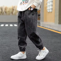 High Toddler Boys Printed Stretch Jogger Jeans Cute Denim Pants Elastic Waist-Fashionable Kids Clothing Bangladesh Manufacturer