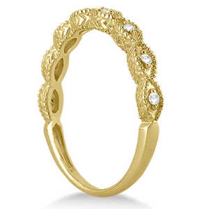 Conjunto de Joyería Nupcial de Oro Amarillo de 14k con Diseño Antiguo para Mascotas, con Diamante de 0.83ct y Perla de Agua Dulce con un Rubí - Product Image 5