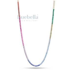 Hot Sale 925 Silver 14K Gold Plated 3mm Moissanite Diamond <b>Tennis</b> <b>Chain</b> for Men Premium Men's Necklaces - Product Image 4