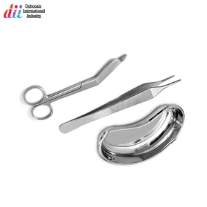 ชุดเครื่องมือผ่าตัดทางการแพทย์สแตนเลส 6 ชิ้น ทนทาน บรรจุในถาดรูปไต ประกอบด้วย คีม แหนบ และกรรไกร ที่จำเป็น - Product Image 6