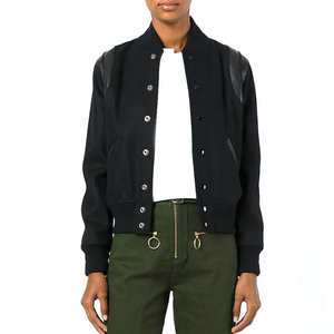 Chaqueta Universitaria para Mujer OEM/ODM, Colores y Diseños con Logotipo Personalizado, Impresa en Lona de Algodón, Precios de Fábrica para Otoño e Invierno - Product Image 1