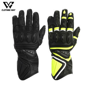 Pakistan Made Safety Protection Wear Racing Motorbike Gloves Leather High Quality Knuckle & <b>Fingers</b> Protection Motorcycle Gloves - Product Image 1