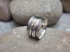 Anillo de Plata de Ley 925 de Alta Calidad con Diseño Floral Antiguo, Joyería Hecha a Mano de Estilo Bohemio para Mujer, Uso Diario, Regalo para Todos - Product Image 3