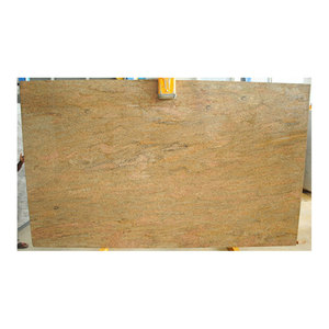 Dernière collection de carreaux polis au design moderne Dalle de granit jaune de super qualité Prix compétitif Revêtement de sol extérieur d'Inde - Product Image 6