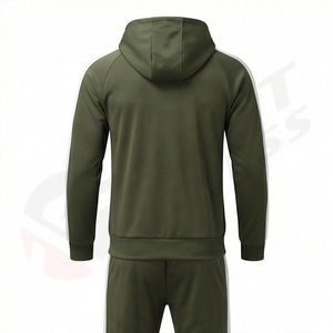Best Quality Men's Hooded <b>Tracksuit</b> Set Comfortable Breathable Fleece Fabric Regular Fit Winter Training Jogging Wear - Product Image 2