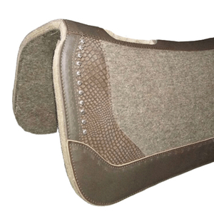Almohadilla de sillín de fieltro de lana de alta densidad de primera calidad para caballos Capas transpirables Comodidad superior para el forro de tela de rendimiento de equitación - Product Image 3