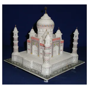 Beautiful Handmade White Marble Top Styles Taj Mahal White Model Super Fabulous Product For Home Office and Showpiece