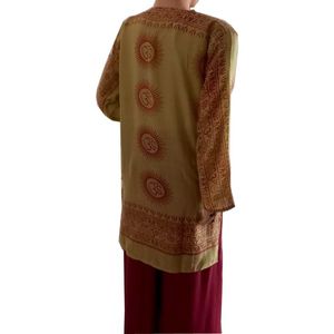 Alta calidad alta calidad Om Kurta 100% tela de algodón precios al por mayor ropa Lisa personalizada Anti Technics artículo estilo para exportación - Product Image 2