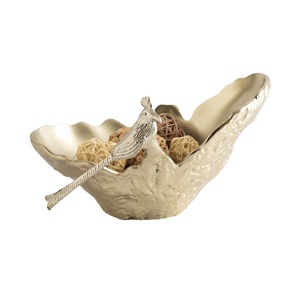 Bols à date élégants avec accent d'oiseau pour la maison, hôtel, Restaurant, ustensiles de cuisine en Aluminium de couleur argent, bols de service à fruits secs - Product Image 1