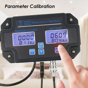 Đồng hồ đo chất lượng nước thông minh 6 trong 1 hàng đầu <span class=keywords><strong>Ph</strong></span>/Ec/Tds/độ mặn/SG/nhiệt độ với giám sát ứng dụng trực tuyến 24 giờ - Product Image 4