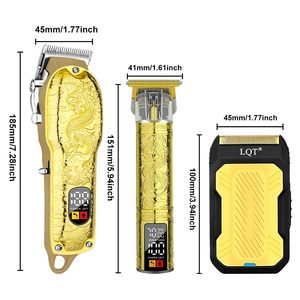 Ensemble de tondeuses à cheveux sans fil professionnelles pour hommes, kit de coupe de cheveux avec batterie, tondeuses à cheveux pour le soin des cheveux - Product Image 3