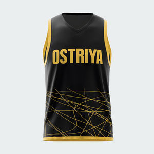 Personnalisez votre propre maillot de basket sans manches, taille plus, 100% polyester, respirant, imprimé, séchage rapide, vêtements de basket - Product Image 6