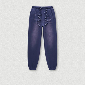 Survêtements pour hommes vintage personnalisés ensemble deux pièces délavé à l'acide combinaison de survêtement évasée avec impression écran DTG jogging à capuche et pantalon de survêtement - Product Image 6