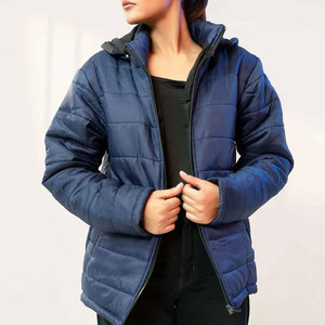 New Arrival Breathable <b>Jacket</b> Spring and Autumn Zipper Hooded Puffer <b>Long</b>-sleeved Custom Design Puffer <b>Jacket</b> - Product Image 1