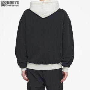 100% coton mode luxe coupe régulière pull à capuche Streetwear avant épais poids lourd hommes à capuche 180gsm séchage rapide - Product Image 4