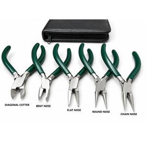 Ensemble de pinces pour bijoutiers, 5 pièces, kit de perlage et de torsion de fil - Product Image 2