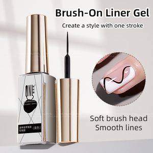 R S Nail Wholesale - Pincel para Decoración de Uñas, Gel Blanco y Negro, Colores Clásicos, Diseño de Pintura para Uñas <span class=keywords><strong>con</strong></span> Pincel Fino, <span class=keywords><strong>Manicura</strong></span> <span class=keywords><strong>Francesa</strong></span> DIY - Product Image 4