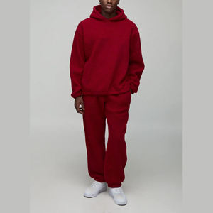 Conjunto de Sudadera con Capucha y Pantalones Deportivos Acampanados con Estampado Desgastado, Ropa Urbana de Algodón, Chándal Holgado con Lavado Ácido para Hombre, Traje Deportivo de Invierno - Product Image 5