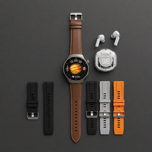 Montre connectée Doulit Wear D21 4-en-1 avec écouteurs, écran tactile IPS, moniteur de fréquence cardiaque Bluetooth, montre de sport unisexe - Product Image 3