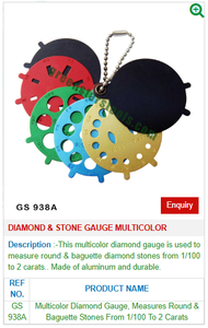 Diamond & Stone Gauge GS 938A Multicolor Jewelry Tools Essential for <b>Jewellery</b> & Equipment - Product Image 2