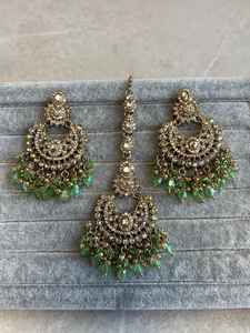 Conjunto de Collar Corto de Diseño Chapado en Oro de Alta Calidad para Fiestas, Joyería Kundan - Product Image 3