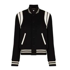 Veste universitaire recadrée pour femmes de qualité supérieure avec manches longues meilleures vestes de baseball pour dames vestes pour femmes veste en jean - Product Image 3