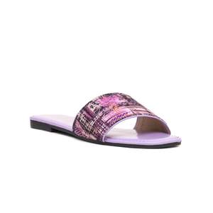 Pantoufles décontractées à imprimé animal violet CL1702 - Product Image 2