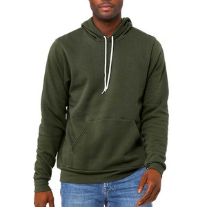 Sweat-shirts en molleton de coton épais à coupe classique pour hommes, avec broderie de logo personnalisé et impression numérique, pour l'hiver, vente en gros - Product Image 3