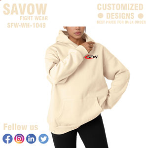 Pull à capuche en coton surdimensionné pour femmes sweats courts Style Streetwear vestes polaires pour l'hiver vêtements de sport en gros en vrac - Product Image 5