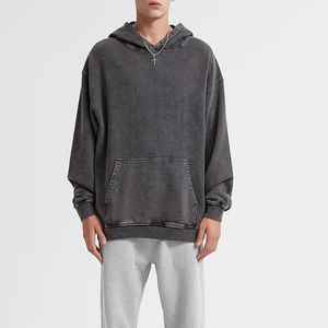 Sweat-shirts à capuche en coton 100% écologiques de haute qualité, couleur or jaune d'hiver, à épaules tombantes, pour hommes et femmes, fermeture éclair, poids lourd - Product Image 1