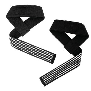 2025 prend en charge les sangles de poignet personnalisées fabriquées au Pakistan pas cher prix sangles de poignet de gymnastique musculation tirer vers le haut haltérophilie puissance poignet - Product Image 1